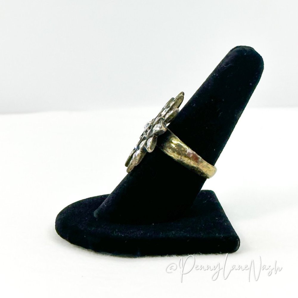 Vintage Firework Mini Gem Cluster Ring - Picture 3 of 6
